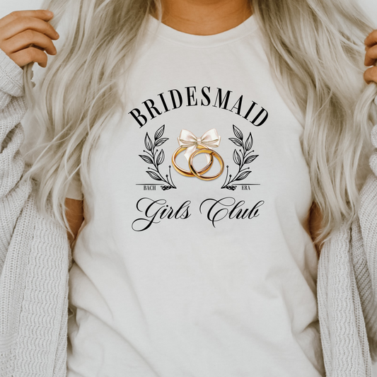 Bridesmaid Girls Club T-Shirt