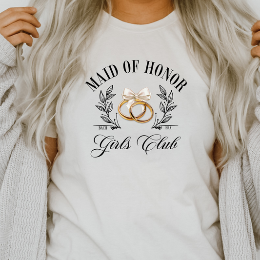 Maid of Honor Girls Club T-Shirt