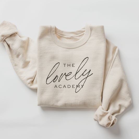 The Lovely Academy Brand Crewneck Sweatshirt