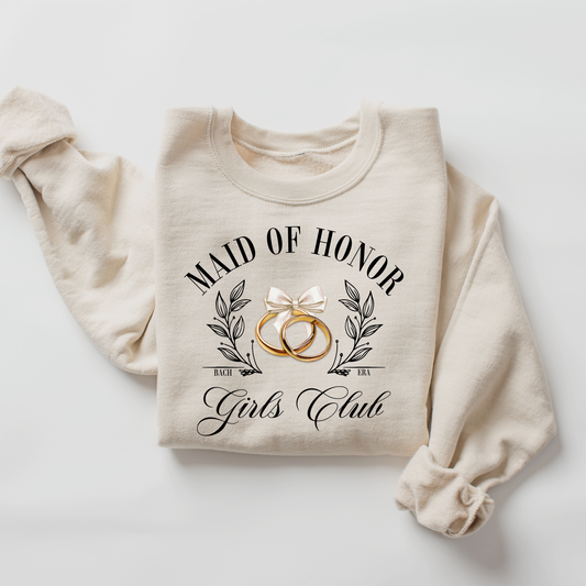 Maid of Honor Girls Club Crewneck Sweatshirt