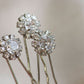 Flower Crystal Pin-Silver